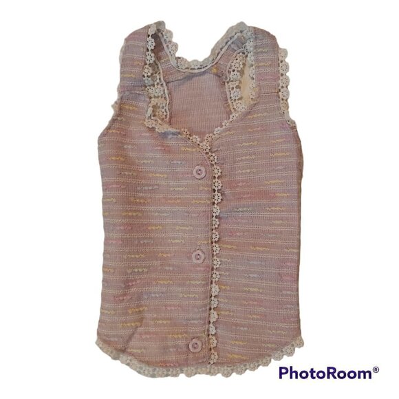 Furryilla Lilac Lace Vest Dog Sweater Tank Top For Small Dogs Size Medium - Picture 2 of 6